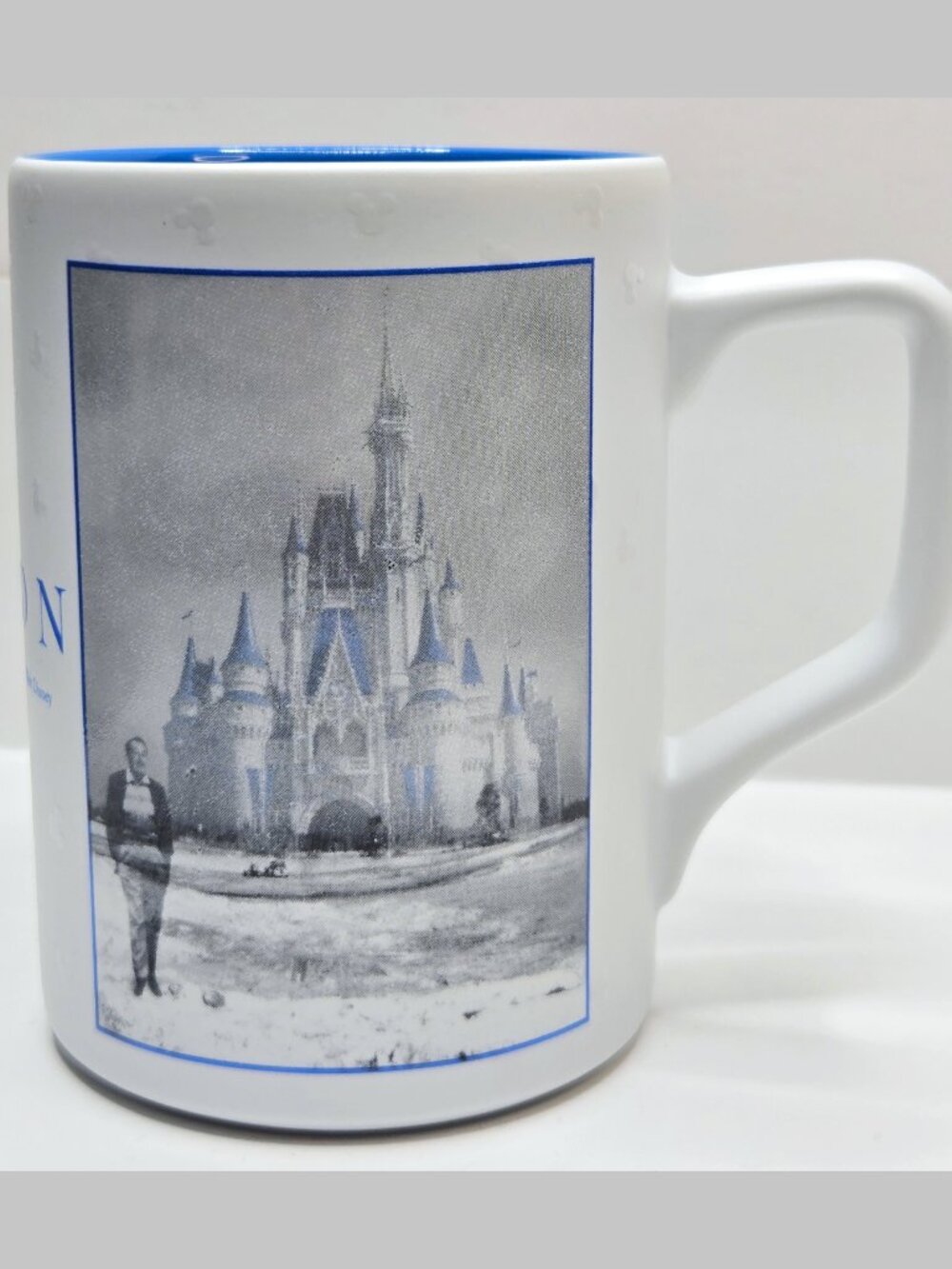 Disney Vision Poster Art Coffee Mug Walt & Cinderella Castle Magic Kingdom